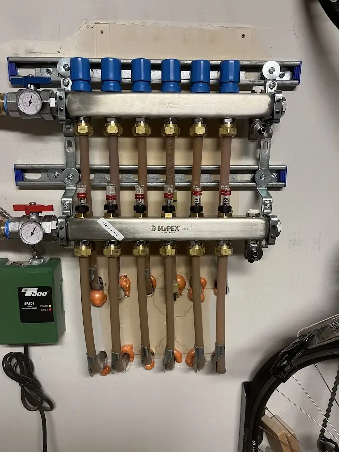 Plumber performing Gas Leak Detection at a residential property in Virginia Beach